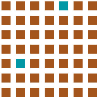 Design Element of brown squares