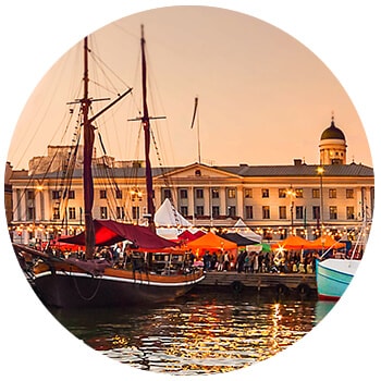 Harbor in Helsinki