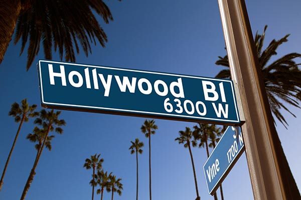 Hollywood Blvd Sign in Southern California