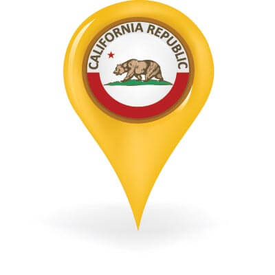 california map pin