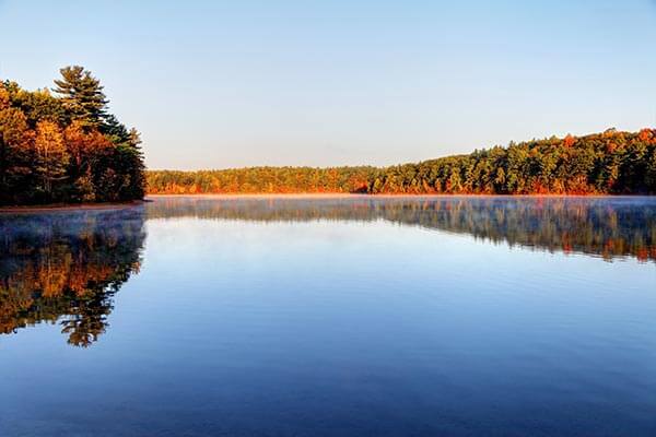 Walden Pond in Massachusetts