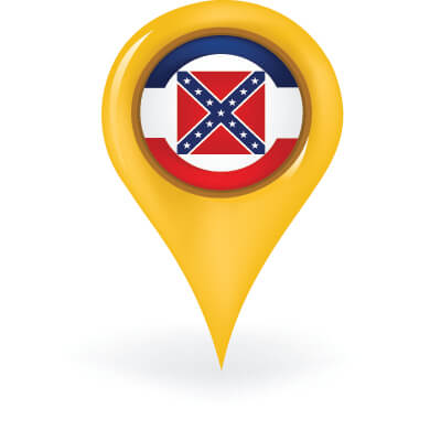Mississippi Map Pin