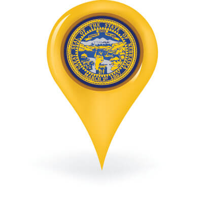 Nebraska Map Pin
