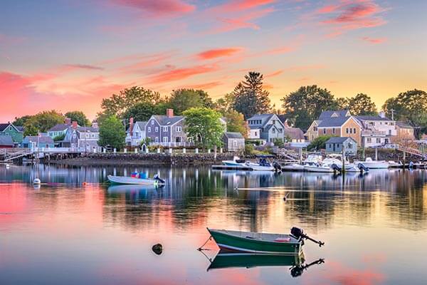 Portsmouth Harbor in New Hampshire