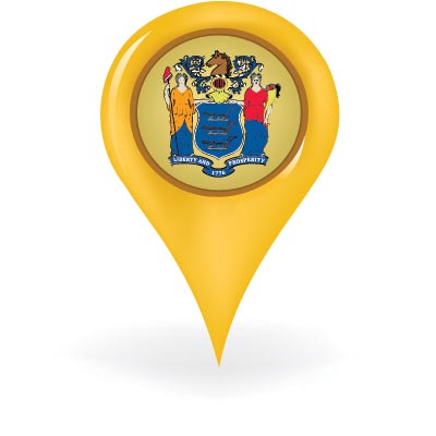 New Jersey Map Pin