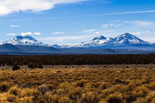 Three Sisters Mountain Range in Oregon