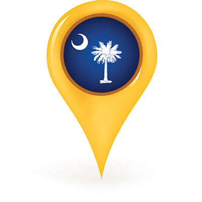 south carolina map pin