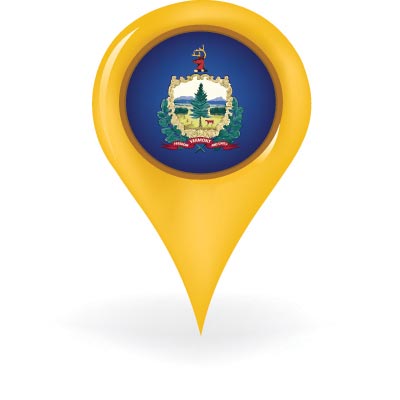 Vermont Map Pin