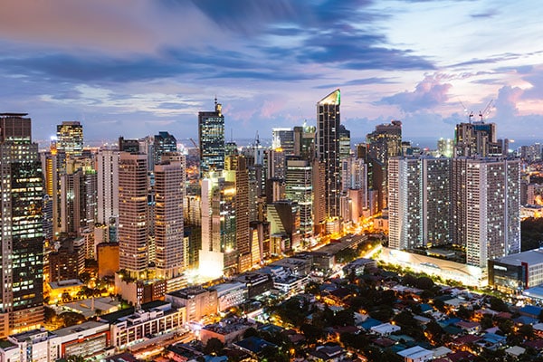 City Skyline in the Philippines