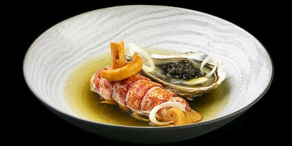 View of an elegant dining room
