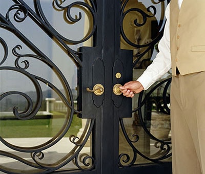 doors with ironwork