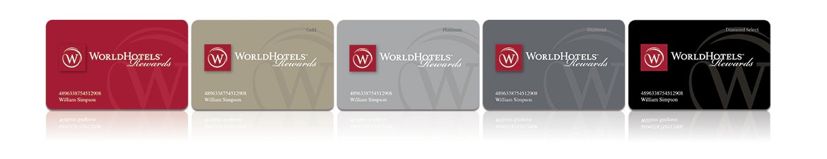 WorldHotels Rewards Loyalty Cards